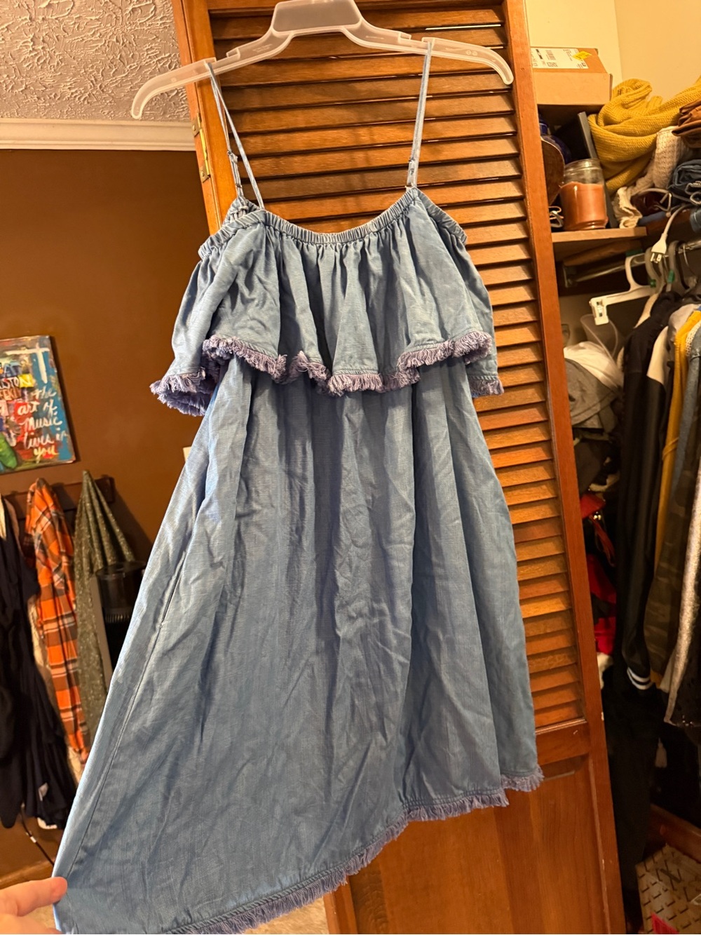 Women’s lightweight denim dress - with pockets!